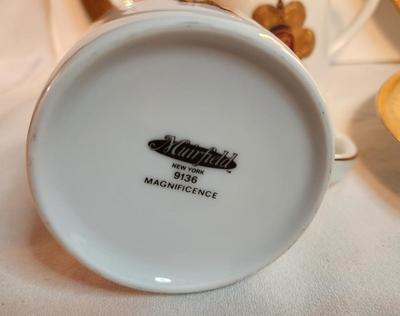 Lot #76 8 Piece Dessert Set - Muirfield "Magnificence" pattern - fleur di lis design