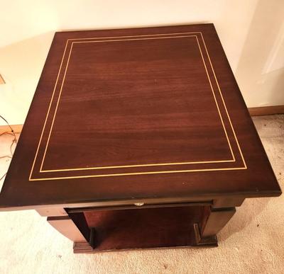 Lot #78 Eddie Bauer Home End/Lamp Table w/drawer