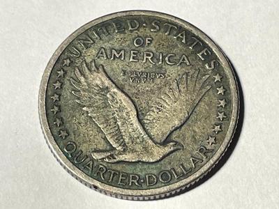 1917-P EXTRA FINE+ TYPE-I STANDING LIBERTY QUARTER TYPE COIN AS PICTURED. FREE DOMESTIC SHIPPING.