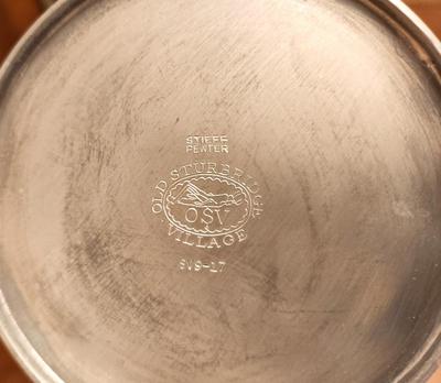 Lot #85 Pewter Jug with lot of 6 Gorham Pewter Goblets