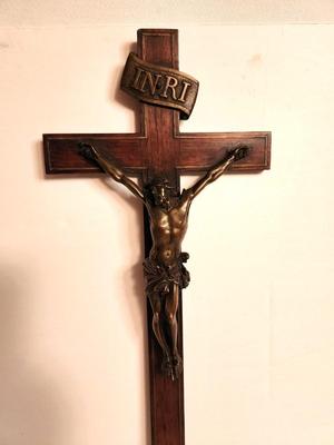 Lot #89 Antique Wall Crucifix