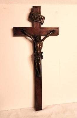 Lot #89 Antique Wall Crucifix