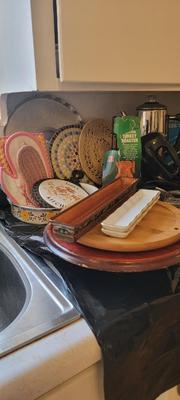 Kitchenware, copper lined bowl set