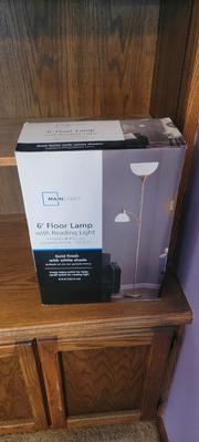 NIB 6' floor lamp