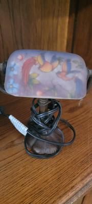 Pair small lamps, USA Pottery