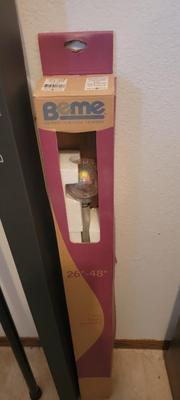 Two drapery rods & shower tension rod