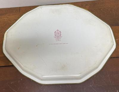 Vintage Daher Decorated Ware Serving Tray Floral Design