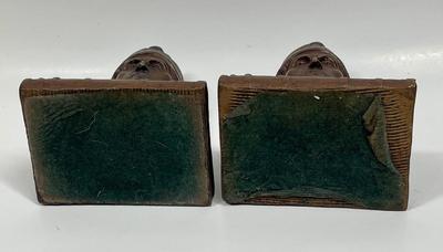 Rare DANTE Alighieri Bronze/Copper Bookends c. 1920