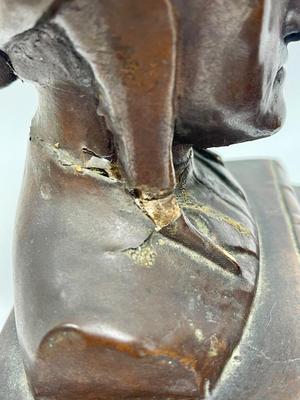 Rare DANTE Alighieri Bronze/Copper Bookends c. 1920