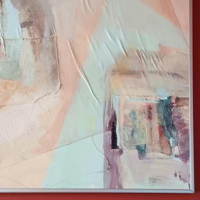 LOT 3B: Large Abstract Mixed-Media on Canvas 5ft x 5ft