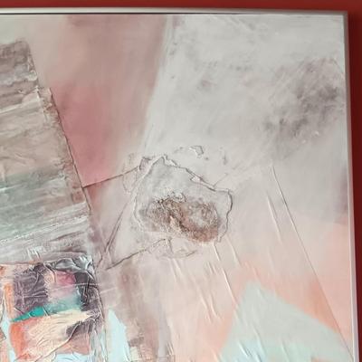 LOT 3B: Large Abstract Mixed-Media on Canvas 5ft x 5ft