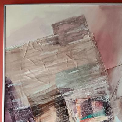 LOT 3B: Large Abstract Mixed-Media on Canvas 5ft x 5ft