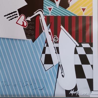 LOT 4B: Limited Edition Marvin 'Murf' Murphy 'Joy of Sax' Signed and Numbered Lithograph