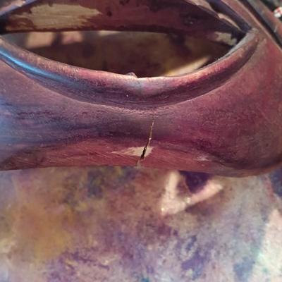 LOT 8B: Large Hand-Carved Kenya African Tribal Mask