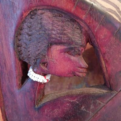 LOT 8B: Large Hand-Carved Kenya African Tribal Mask