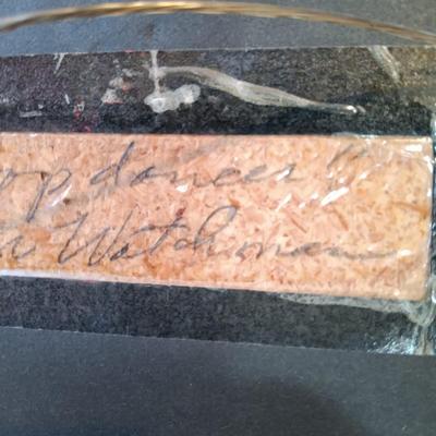 LOT 10B: Walter Watchman 'Hoop Dancer' Sand Painting