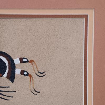 LOT 10B: Walter Watchman 'Hoop Dancer' Sand Painting