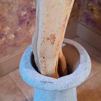 LOT 11B: Signed Gina Arrighetti Gold Inlay Southwestern Vase w/ Charles Fotch Signed Vase