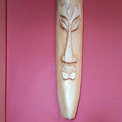 LOT 16B: Large Hand-Carved African Mask