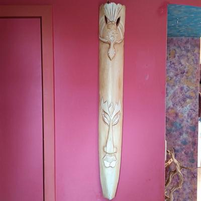 LOT 16B: Large Hand-Carved African Mask