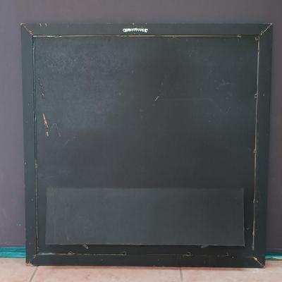 LOT 20B: Vintage Löwenbräu Brewery Glass-Front Lighted Bar Sign, Budweiser Salutes Mirror & Plastic Booze Bank