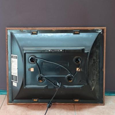 LOT 20B: Vintage Löwenbräu Brewery Glass-Front Lighted Bar Sign, Budweiser Salutes Mirror & Plastic Booze Bank