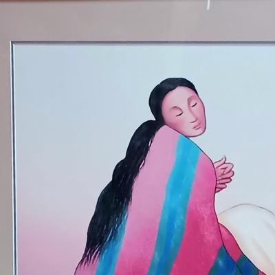 LOT 21B: R.C. Gorman Signed 'LA Roja' Print