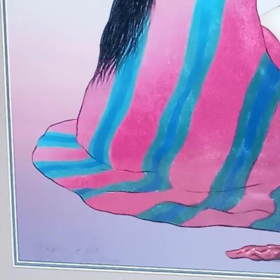 LOT 21B: R.C. Gorman Signed 'LA Roja' Print