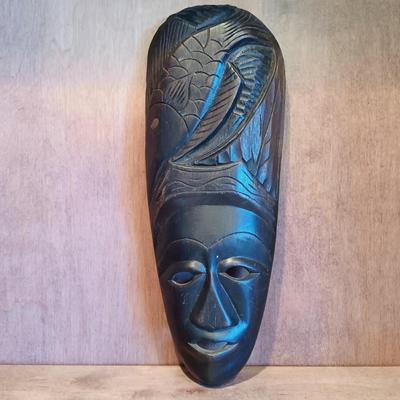 LOT 26A: Miniature Dan-Style Masks, African Art Balancing Statue &Hand-Carved Wood Mask