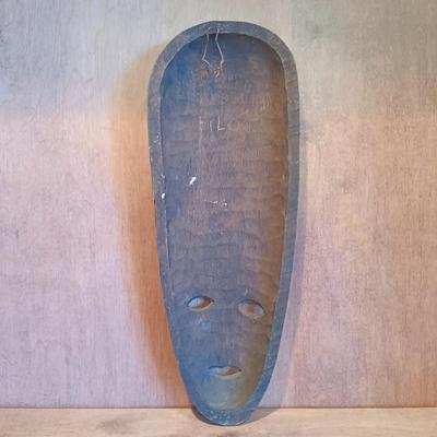 LOT 26A: Miniature Dan-Style Masks, African Art Balancing Statue &Hand-Carved Wood Mask