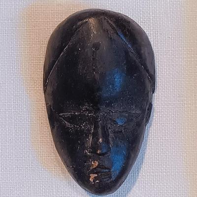 LOT 26A: Miniature Dan-Style Masks, African Art Balancing Statue &Hand-Carved Wood Mask