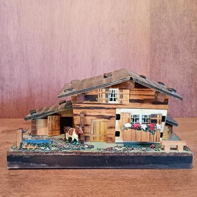 LOT 27A: MCM Metal San Francisco Bridge Music Box, EJB Swiss Farmhouse Music Box & More