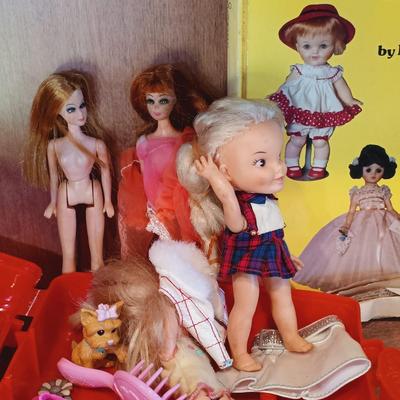 LOT 28A: Vintage Doll Collection- 1980 Moscow Olympics 'Misha', Hinged Leg Doll, Celluloid Football Player & More