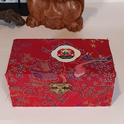 LOT 29A: Decorative Dinner Gong, Small Brass Turtle, Lacquered Elephant & More