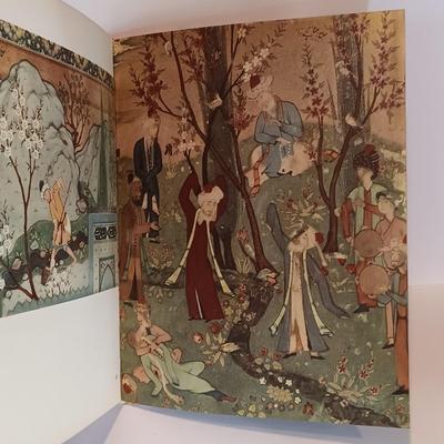 LOT 31A: Lustre Ware Fisherman Vase, Persian Miniatures Book, Vintage Tourist Dolls & Mini Basket