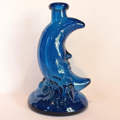 LOT 32A: Brass Unicorn Trivet, Pink is for Hope Unicorn, Cobalt Blue Half-Moon Art Glass & More