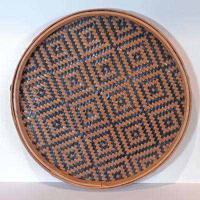 LOT 34A: An Assortment of Rocks and Fossils with Woven Flat Basket