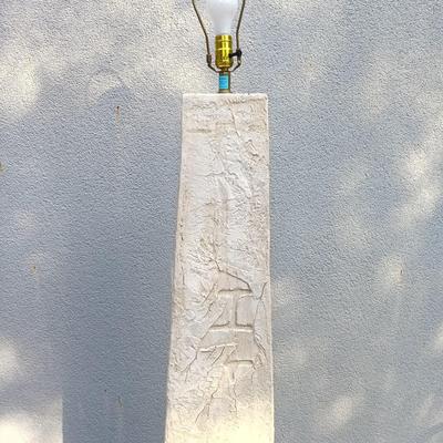 LOT 35A: Large Chalkware Southwestern Style Floor Lamp