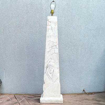 LOT 35A: Large Chalkware Southwestern Style Floor Lamp