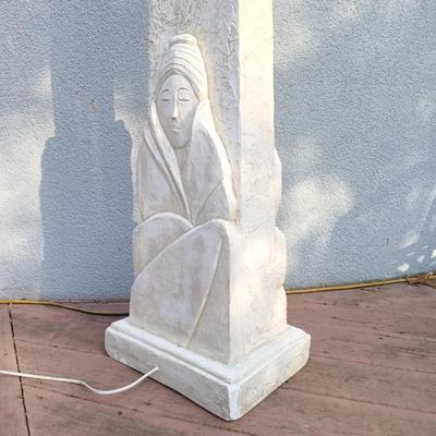 LOT 35A: Large Chalkware Southwestern Style Floor Lamp