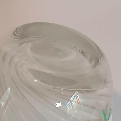 LOT 37A: Wedgewood Blue Jasperware Pin Dish, Lefton Hand Vase, Crystal Sandwich Tray & More