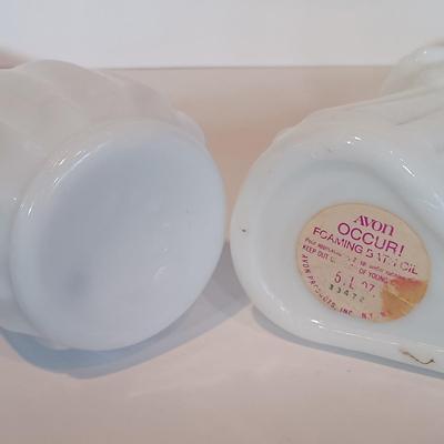 LOT 37A: Wedgewood Blue Jasperware Pin Dish, Lefton Hand Vase, Crystal Sandwich Tray & More