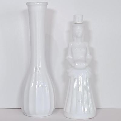 LOT 37A: Wedgewood Blue Jasperware Pin Dish, Lefton Hand Vase, Crystal Sandwich Tray & More