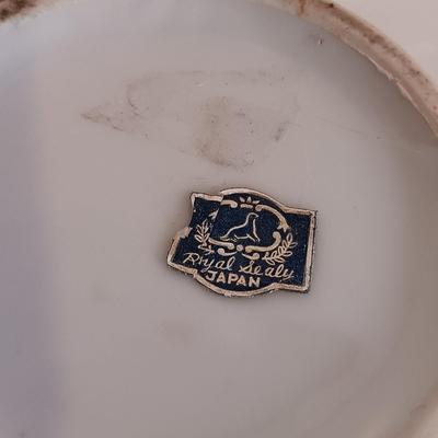 LOT 38A: Royal Sealy Candy Dish, Wood Lidded Box, Carnival Glass Dish & More