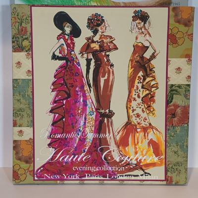 LOT 40A: Signed Madeleine Albright 'Read My Pins' Book w/ Fashion Art, Books and Cards