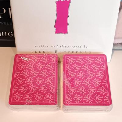 LOT 40A: Signed Madeleine Albright 'Read My Pins' Book w/ Fashion Art, Books and Cards