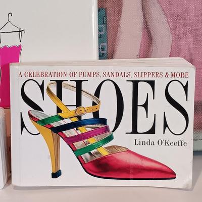 LOT 40A: Signed Madeleine Albright 'Read My Pins' Book w/ Fashion Art, Books and Cards