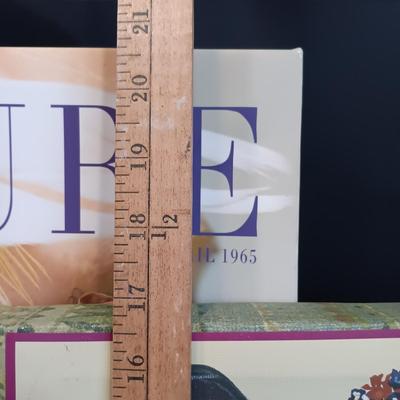 LOT 40A: Signed Madeleine Albright 'Read My Pins' Book w/ Fashion Art, Books and Cards