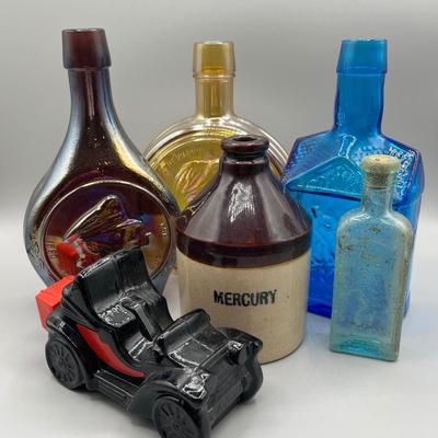 LOT 46B: Lot of Glass and Ceramic Collectibles - Wheaton Bottles and More