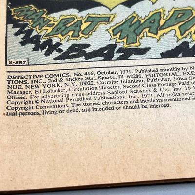 LOT 48B: Vintage Silver / Bronze Age DC Comics Batman and Batgirl Comic Books